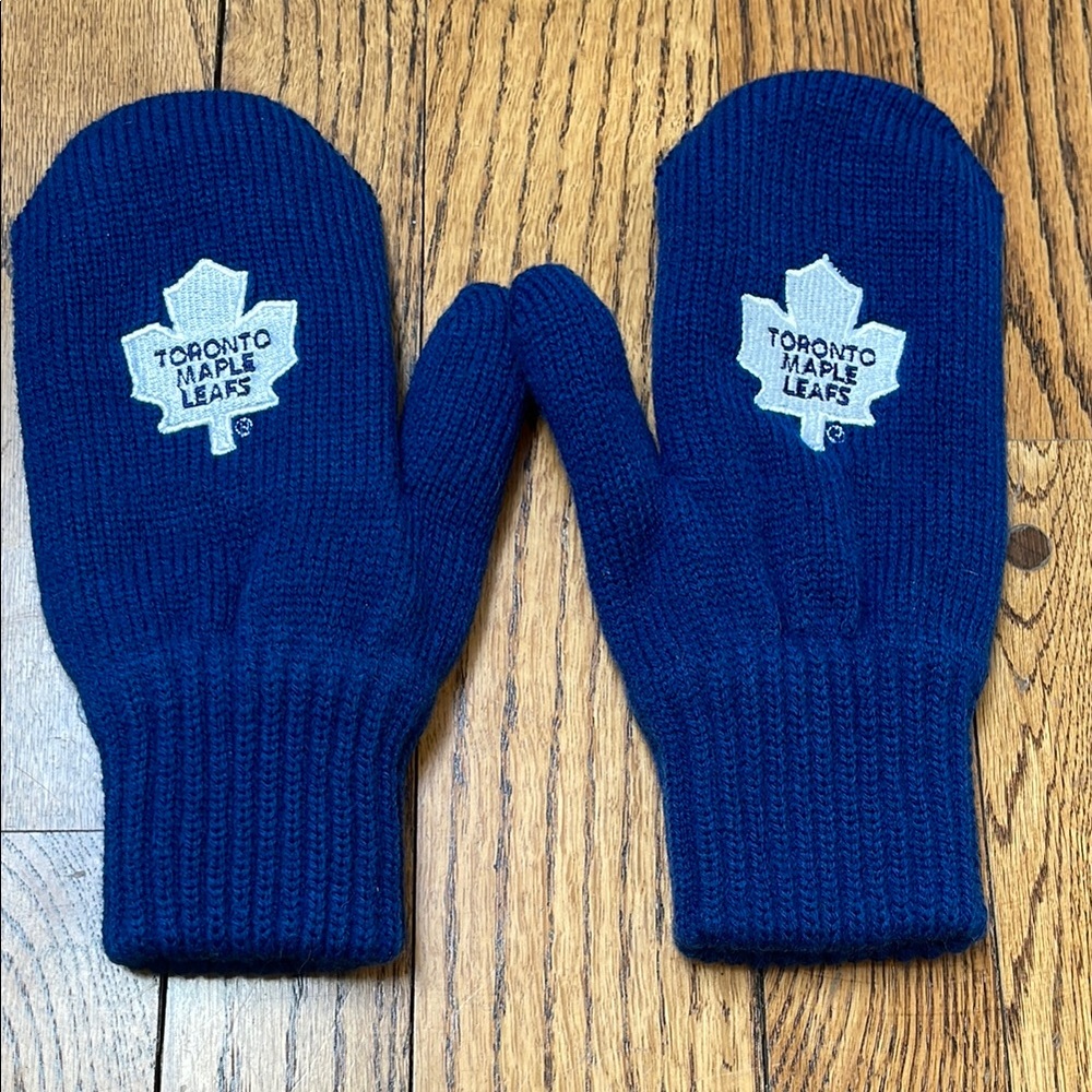 Toronto Maple Leafs Blue Mittens - one size
